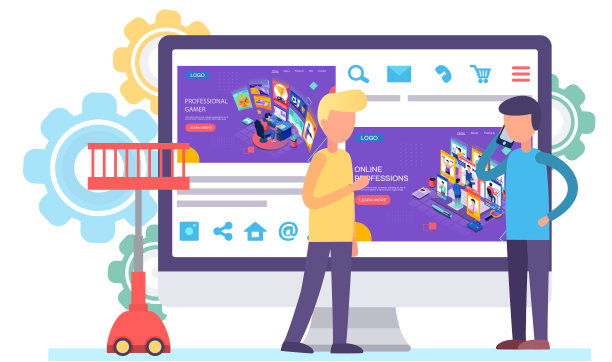 在线职业登陆页面。计算机屏幕上的活动型应用程序。男人沟通图片下载