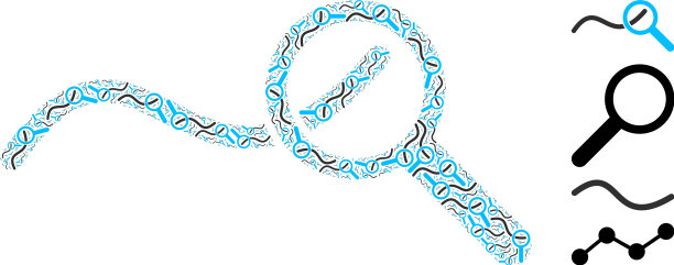 探索波形图图标分形马赛克图片下载