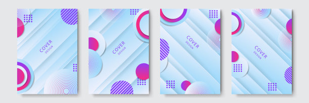 梯度流动的几何图案背景图片下载