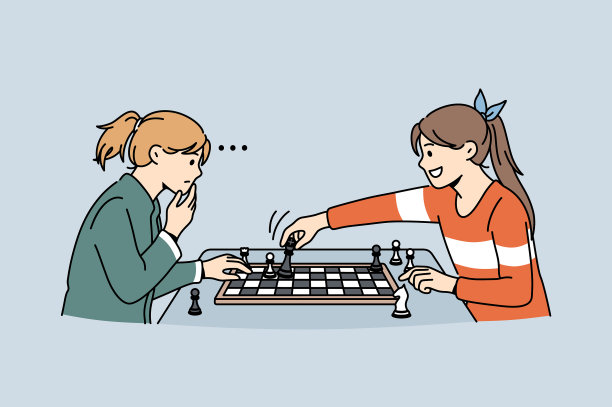 智力游戏和下棋的概念图片下载