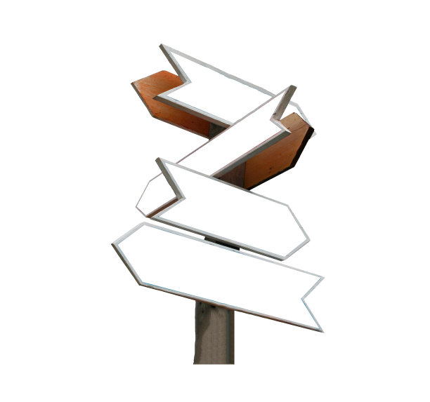 木路箭头标志孤立在白色背景图片下载