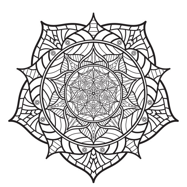 画册用的曼荼罗。装饰圆的装饰品图片下载