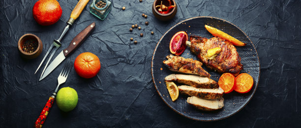 肉，牛排，油炸水果，烧烤图片下载