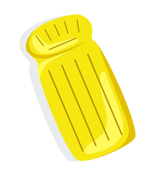 充气床垫卡通风格矢量插图孤立在白色背景图片下载