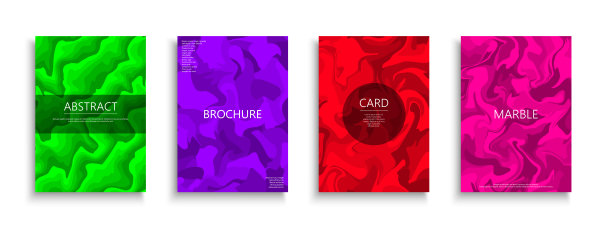 色彩鲜艳的海报、卡片、小册子、传单、背景、横幅、标语牌等。抽象绘画大理石封面——充满活力的时尚设计图片下载