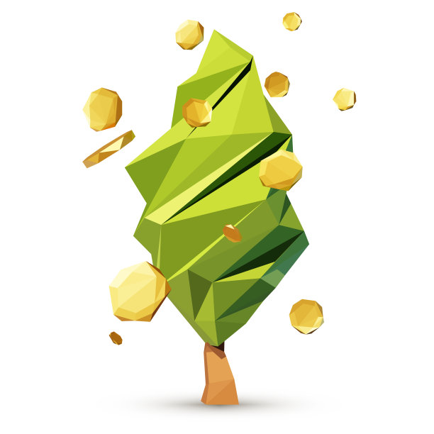 钱树矢量插图。图片下载