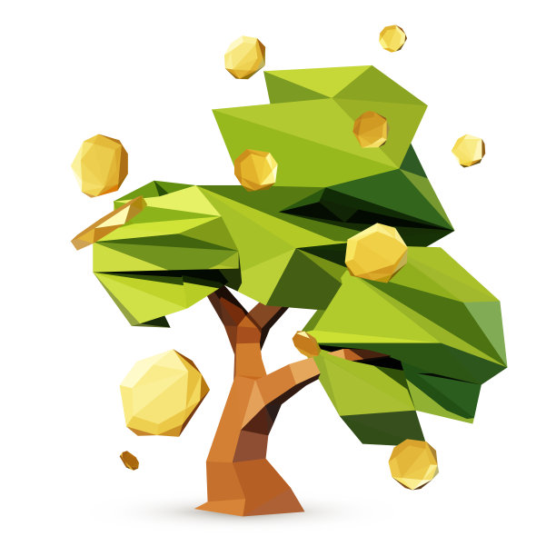 钱树矢量插图。图片下载