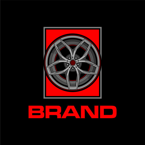 跑车轮辋或车轮标志图片下载