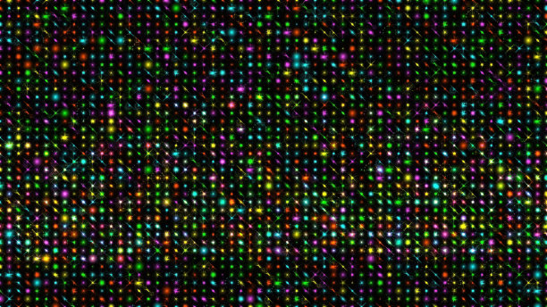 彩色闪光粒子图案平原黑色背景图片下载