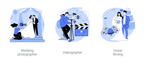 自由摄影师孤立卡通矢量插图se图片下载