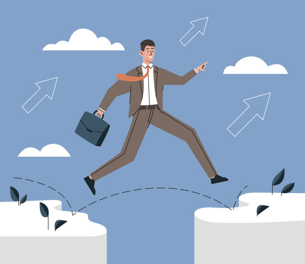 克服差距概念图片下载