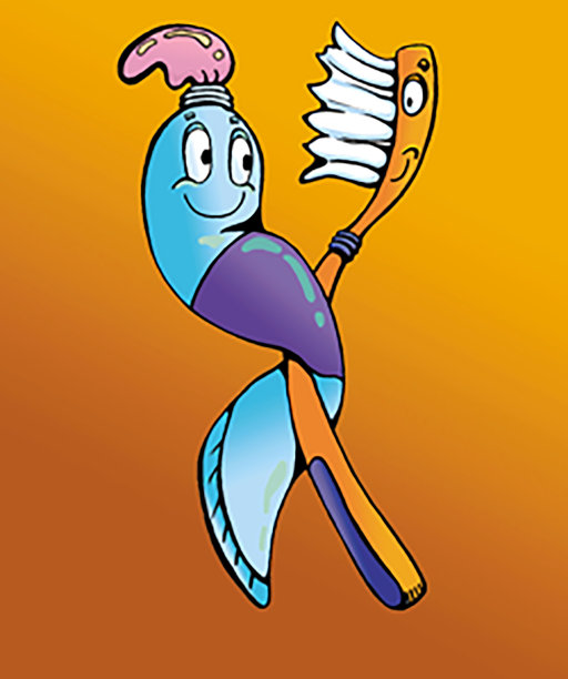 牙刷和牙膏图片下载