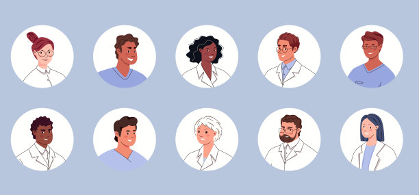 微笑医务人员的化身。图片下载