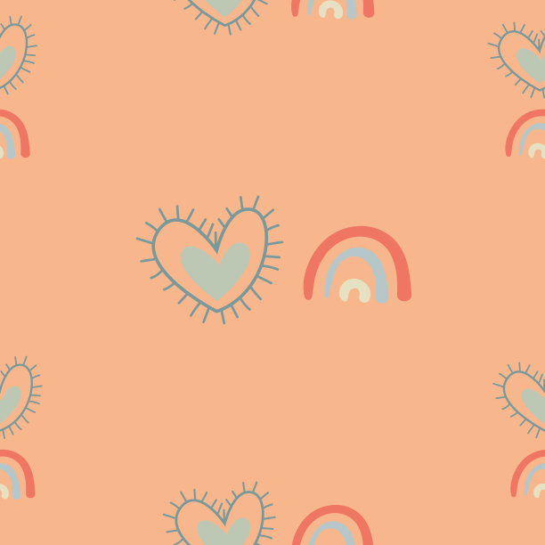 彩色无缝图案与抽象的形状。抽象的直线和曲线。
矢量插图。图片下载