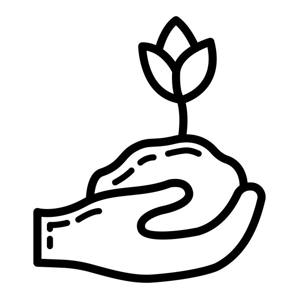 生态友好的替代能源和废物回收图标，绿色生态地球概念黑色简单的平面矢量插图，孤立在白色上。图片下载