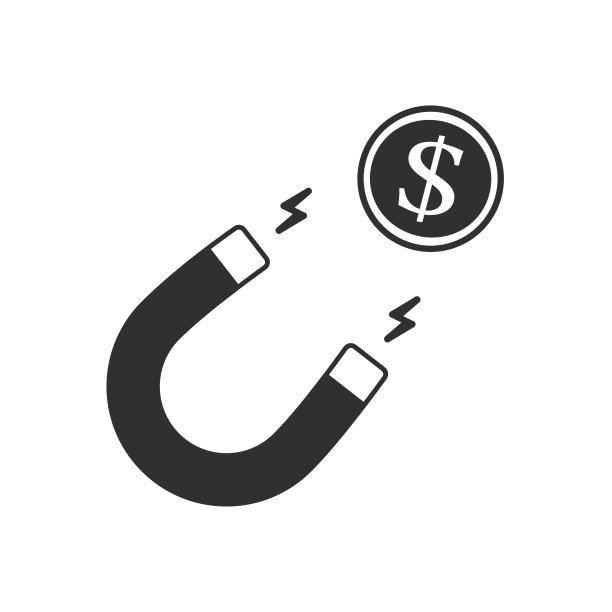 磁铁平图标。图片下载