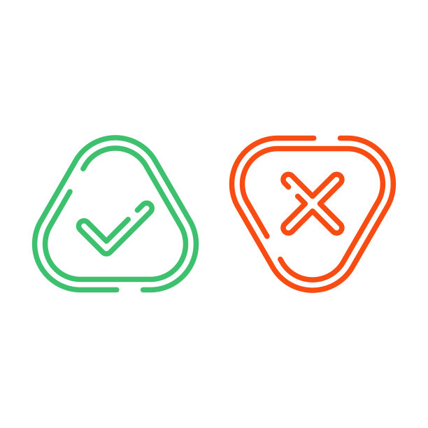 细线检查标记图标。图片下载