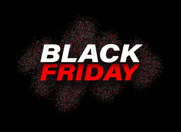 黑色星期五标志点半色调背景图片下载