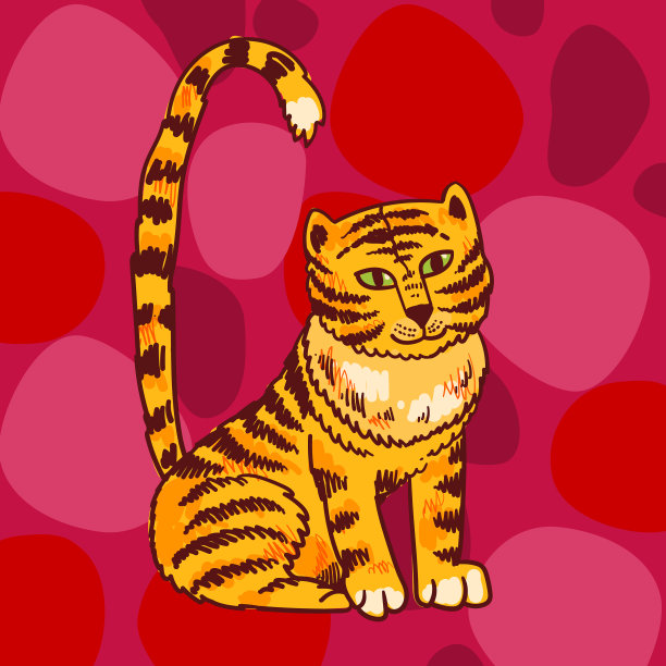 虎手画得漂亮图片下载