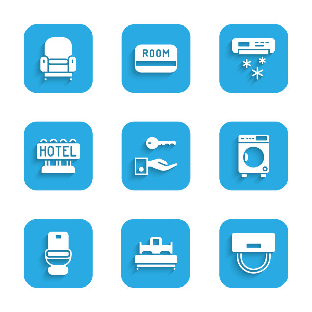 设置酒店门锁钥匙卧室行李员帽子图片下载