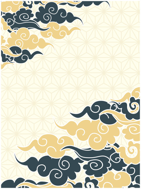 日本风格传统中国亚洲文化框架图案图案背景图片下载