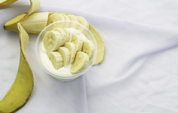 混合水果酸奶，健康减肥食品，图片下载