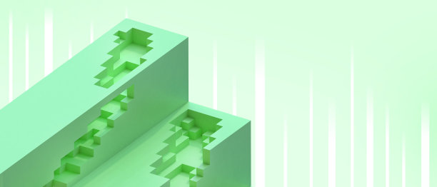 未来的Metaverse技术背景几何形状创新和虚拟现实区块链概念。绿色，好玩，VR -3d渲染图片下载