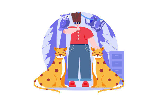 人类体验虚拟动物园图片下载