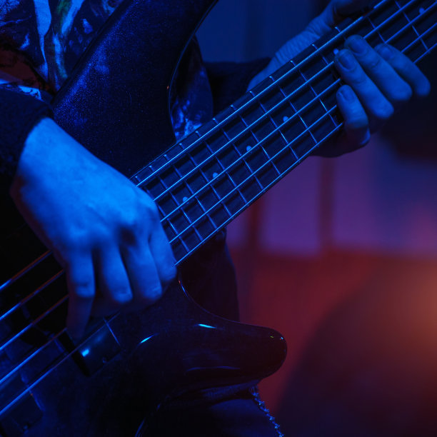 贝斯吉他手演奏贝斯吉他图片下载