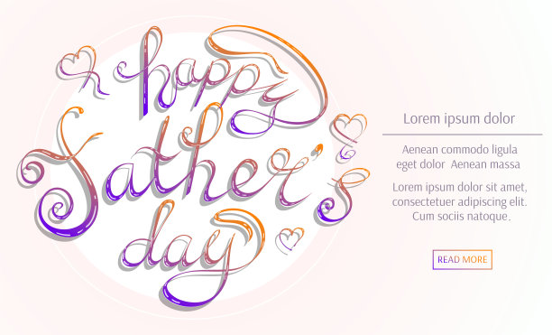 字母:父亲节快乐。父亲节的概念。图片下载
