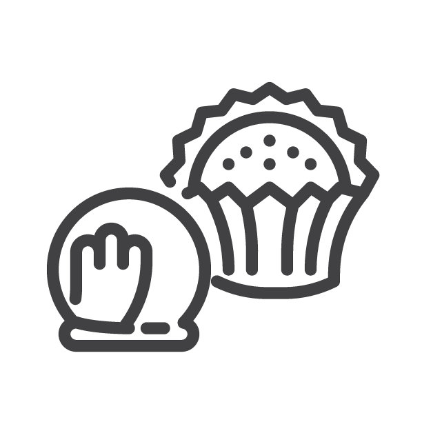 巧克力松露线图标图片下载