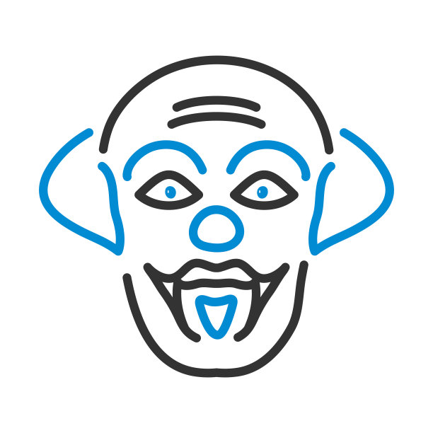 派对小丑脸图标图片下载