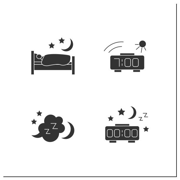 睡眠字形图标设置图片下载