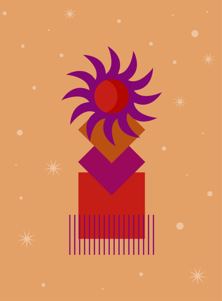 抽象极简主义海报或卡片。波西米亚平面海报墙纸装饰设计。现代派对邀请模板。图片下载