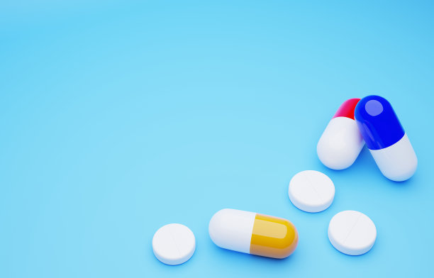 一个简单胶囊片的3D图像图片下载