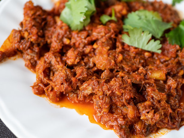 韩国饮食:冷辣牛肉图片下载