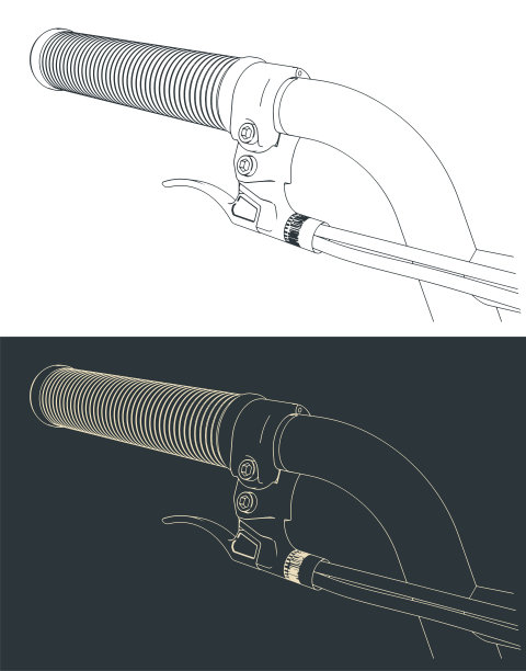自行车处理特写图片下载