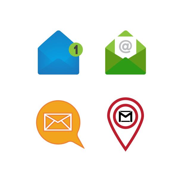 邮件Logo矢量图图片下载