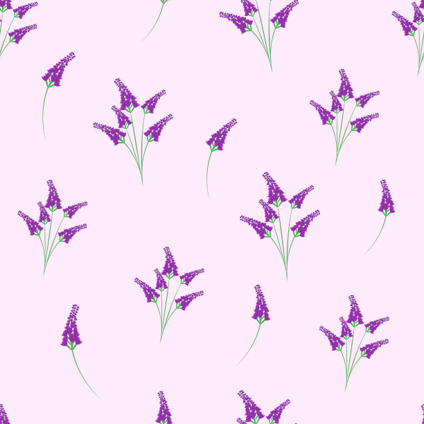 无缝壁纸，紫色的淡紫色细枝。图片下载
