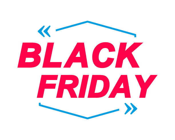 “黑色星期五”标签。语音泡泡和营销标签。图片下载