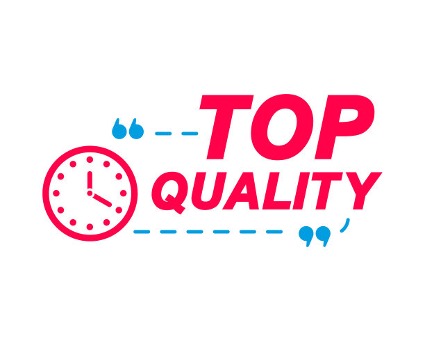 高质量的标签。带有时钟图标的语音泡泡。广告和营销贴纸。图片下载