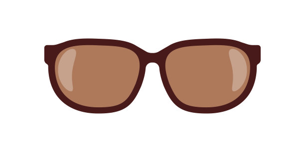 太阳镜图标矢量孤立的白色背景图片下载