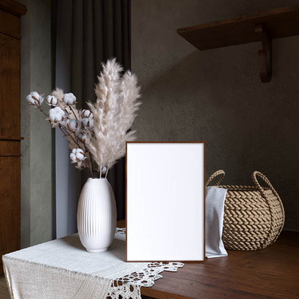 复古乡村风格的模型框架图片下载