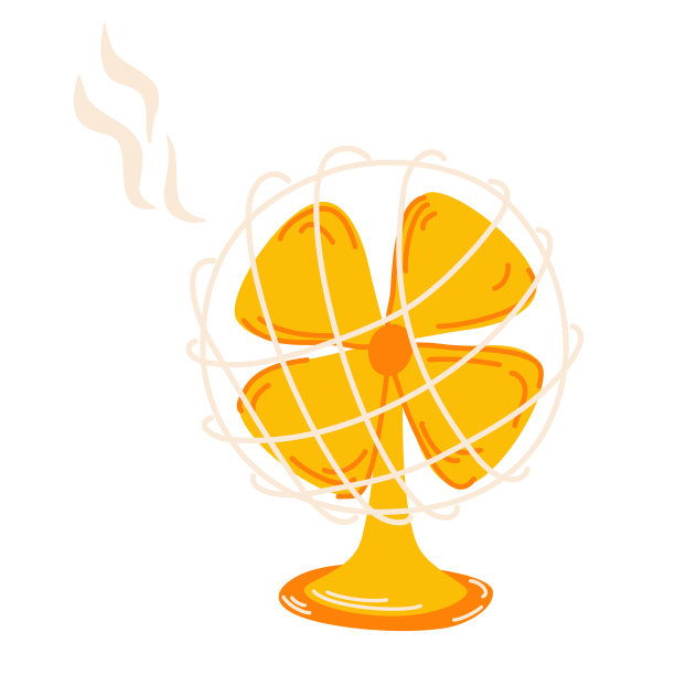 风扇。电风扇矢量图标。卡通矢量图标孤立的白色背景图片下载