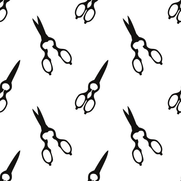 矢量平面手绘无缝图案图片下载