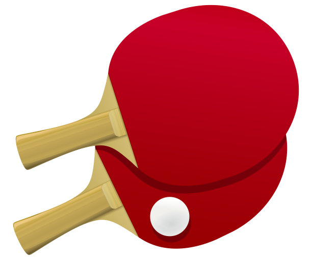 乒乓球拍和球(裁剪)图片下载