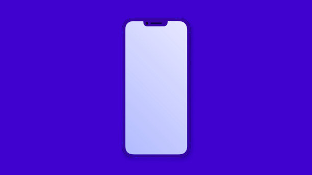 简约的智能手机模型。前视图。空白屏幕图片下载