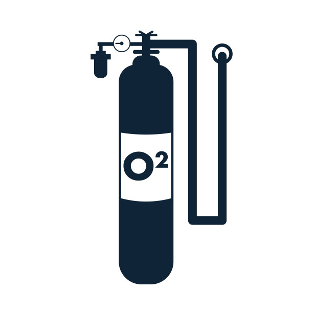 氧气瓶平面插图卡通图形设计符号图标标志向量图片下载
