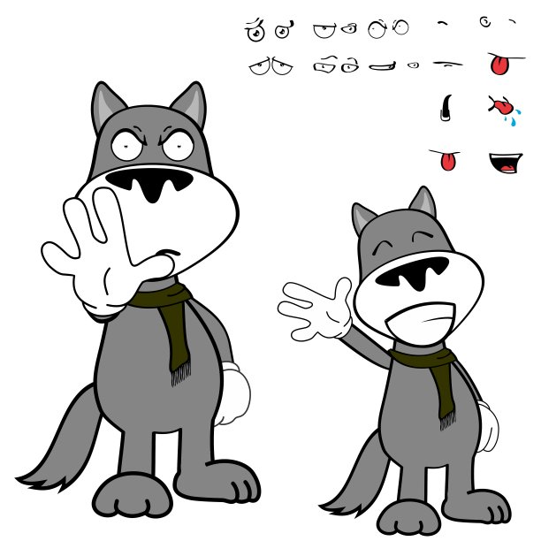 狼人卡通表情包图片下载