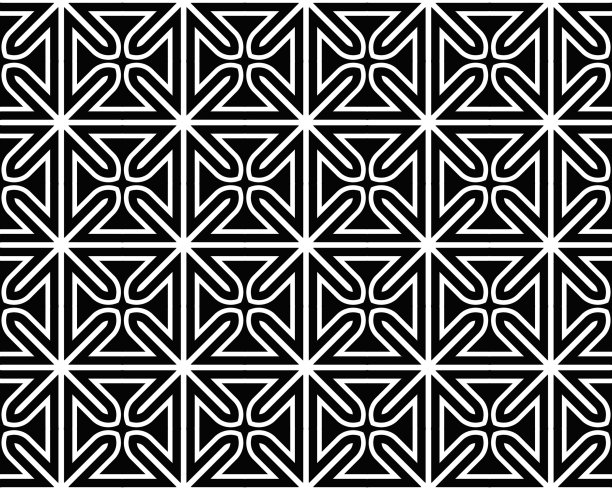 无缝瓷砖图案背景插图图片下载